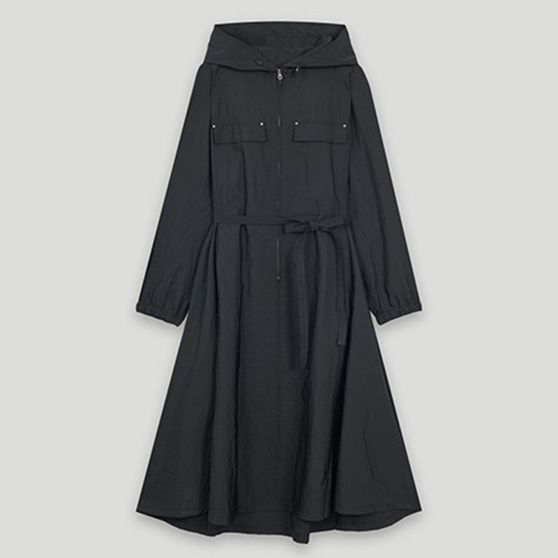 [롯데백화점] 코데즈컴바인 후드 풀집업 제천벨트 원피스 CLA-OP502W2 LE1221441017