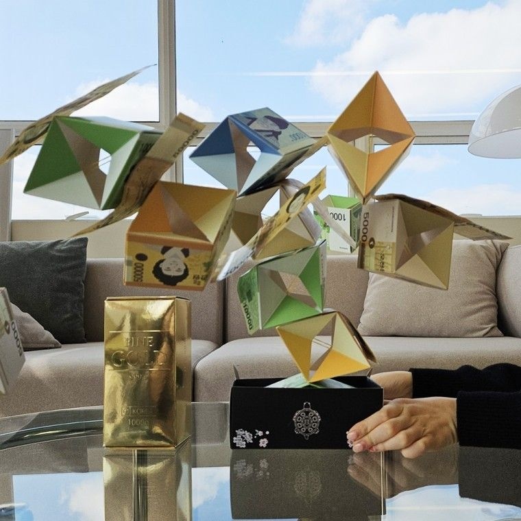 필레오상점 깜짝 돈벼락 용돈 박스 현금 반전 이벤트  서프라이즈 칠순 환갑 생신 생일 돈 벼락 폭탄 상자