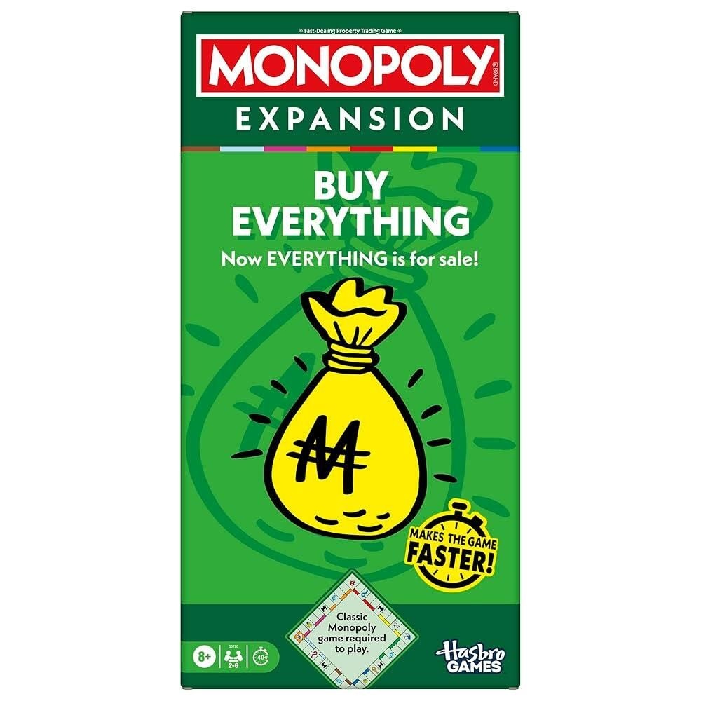 [해외] Monopoly 주차 잭팟 확장 클래식 게임에 더 많은 재미 더하고 빠르게 플레이 8 2-6명의 플레이어 40분 가족 보드 게임