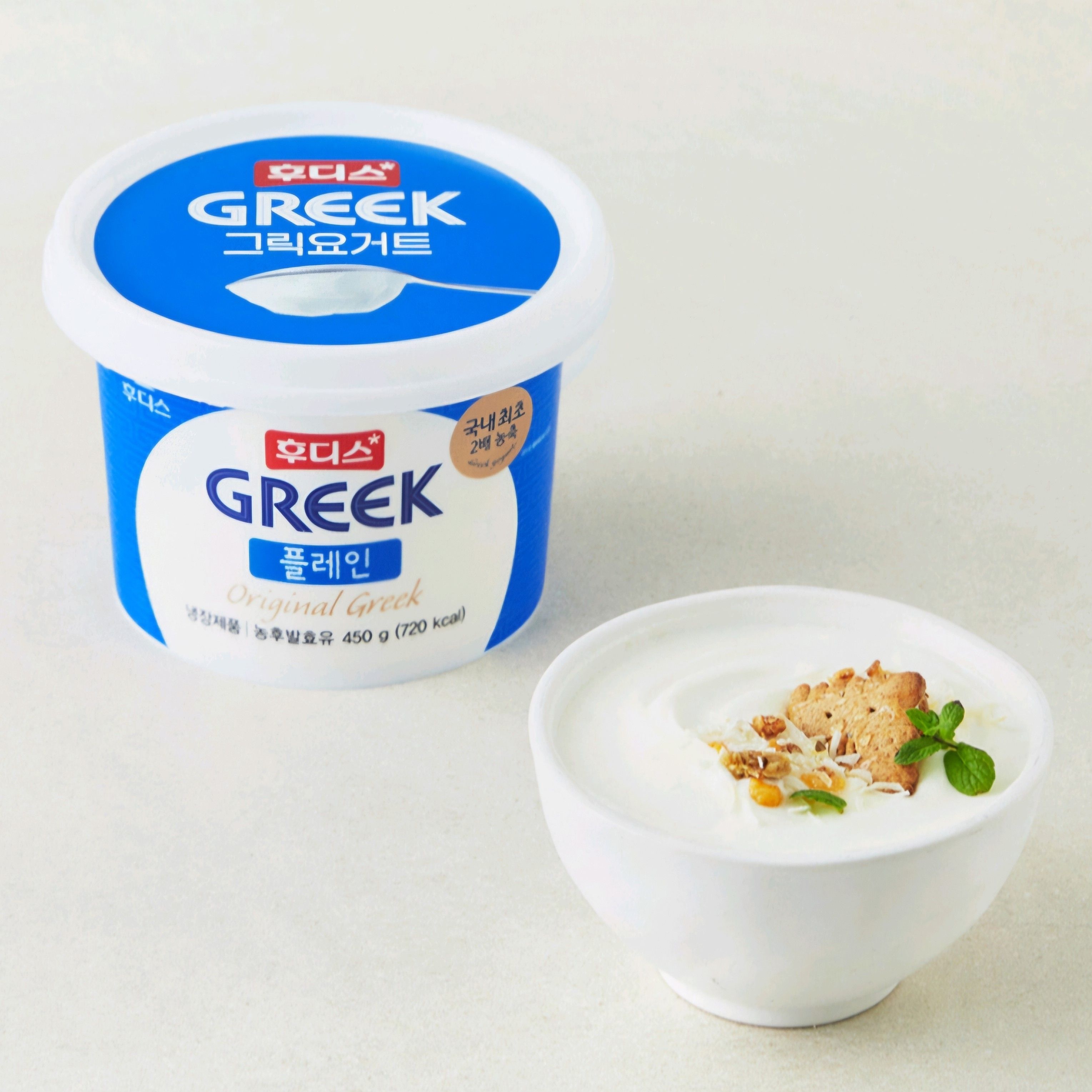 후디스그릭요거트 플레인, 450g, 1개
