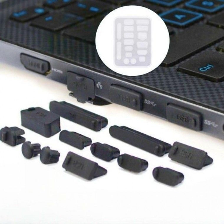 D 노트북 플러그 커버 충전기 보호 캡 이어폰 마개 usb 먼지 HDMI 포