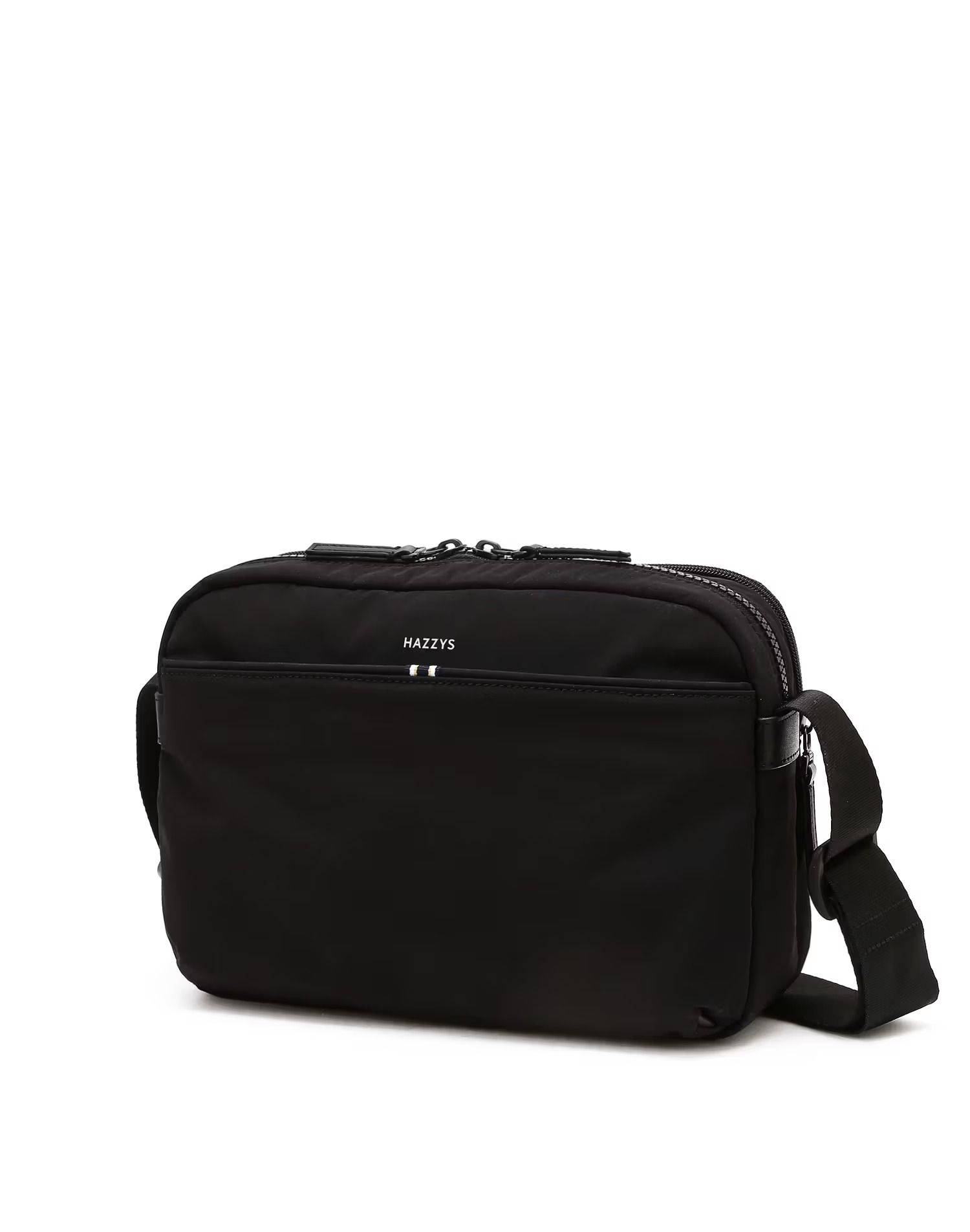 [롯데백화점] 헤지스 ACC [HATCH-BAG] 블랙 나일론 크로스백 HJBA6E345BK