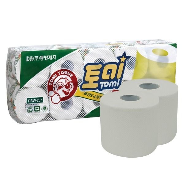토미 두루마리 롤 화장지 무형광 2겹 35m 10롤 X 10팩