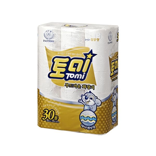 토미 두루마리 롤 화장지 엠보 2겹 50m 30롤