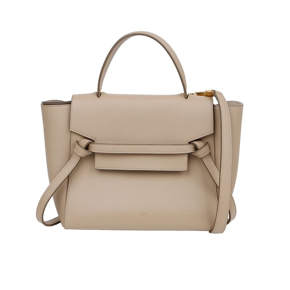 [중고] 셀린느 중고 셀린느 그레인드 카프스킨 마이크로 벨트백 라이트 토프 189153ZVA 18LT 154324737