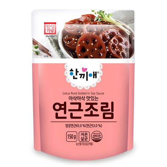 5분마켓 한성 한끼애 연근조림 반찬거리 150g
