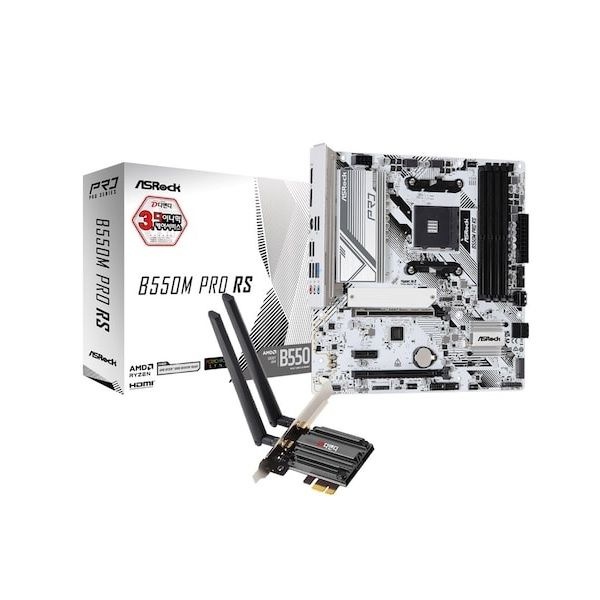 ASRock B550M Pro RS + WiFi6E 랜카드 패키지 디앤디컴