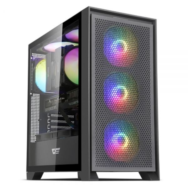 DARKFLASH DRX70 MESH RGB 강화유리 블랙 (미들타워)