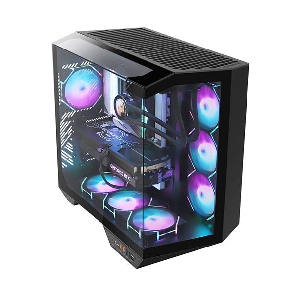 DARKFLASH DY470 ARGB 강화유리 블랙