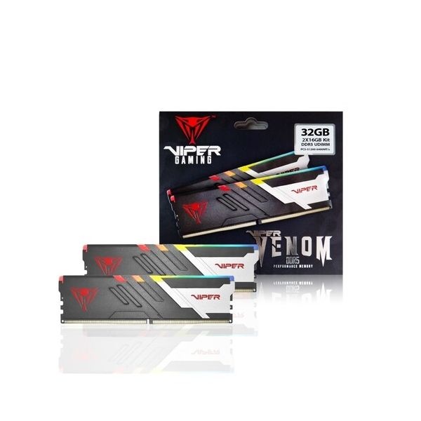 [오늘출발] PATRIOT DDR5-6400 CL32 VIPER VENOM RGB 패키지 (32GB(16Gx2))