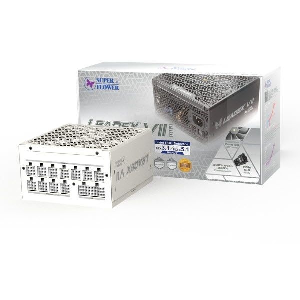 SuperFlower SF-1000F14XP LEADEX VII PRO PLATINUM WHITE ATX 3.1 (PCIE5)