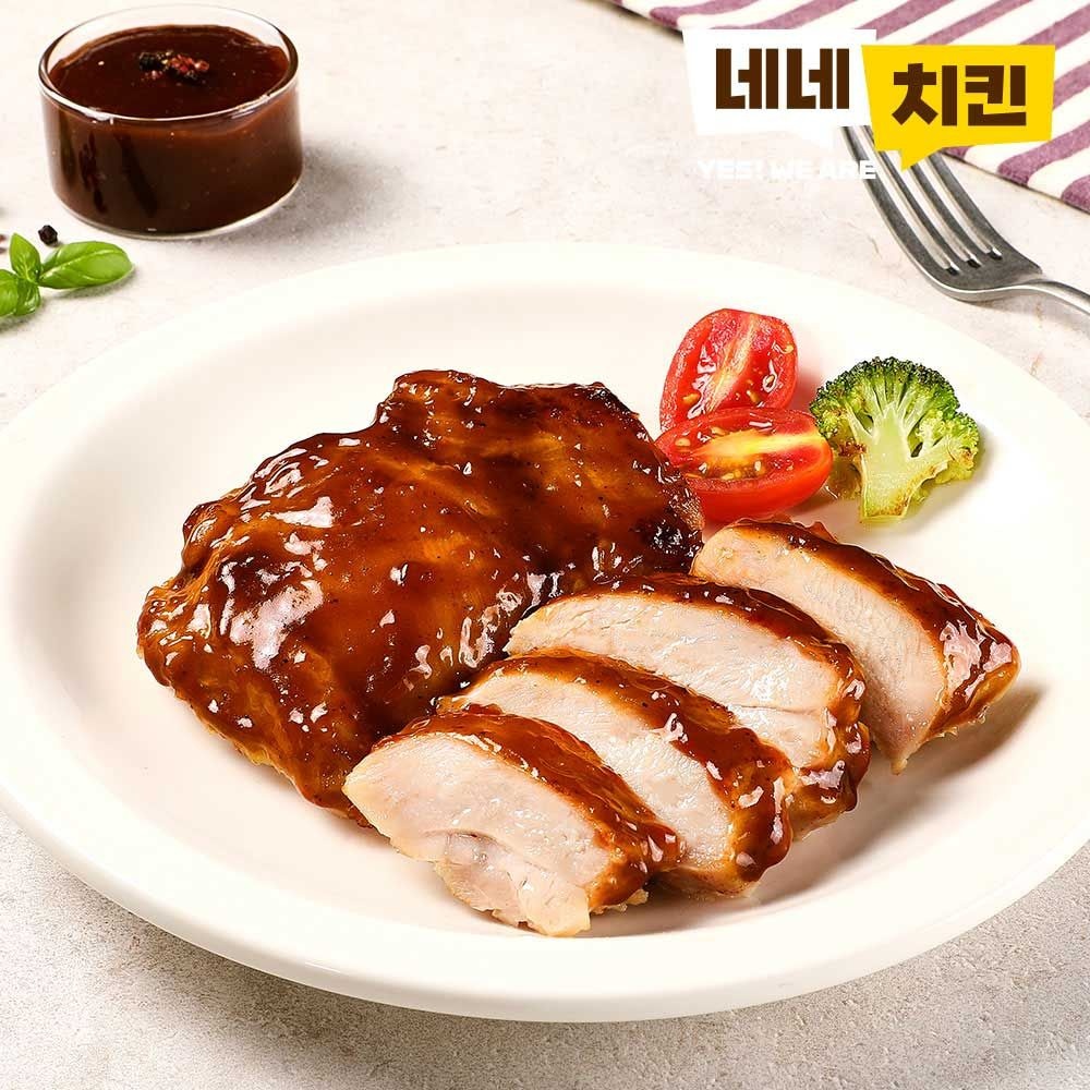 [네네치킨] 저당 순살닭다리 함박스테이크맛 5팩