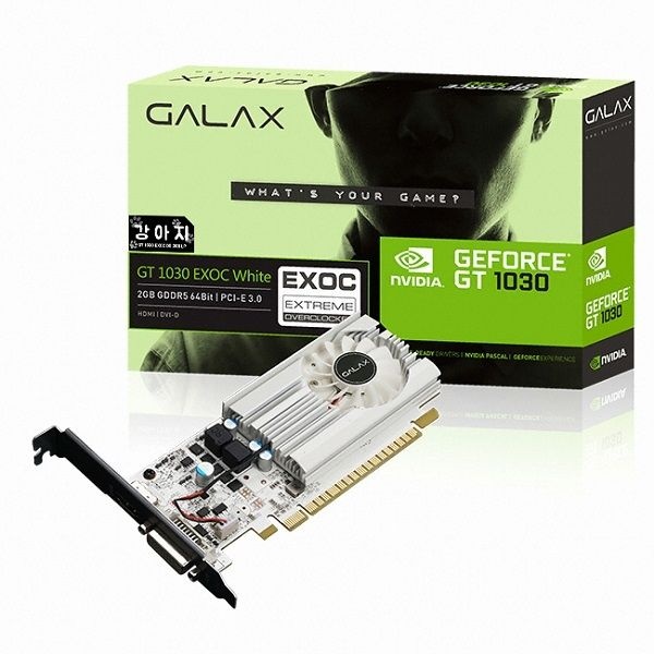 갤럭시 GALAX 지포스 GT1030 강아지 EXOC D5 2GB LP