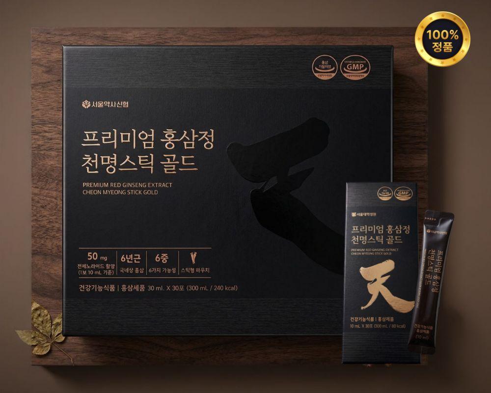서울약사신협 프리미엄 홍삼정 천명스틱 골드 300ml x 3개