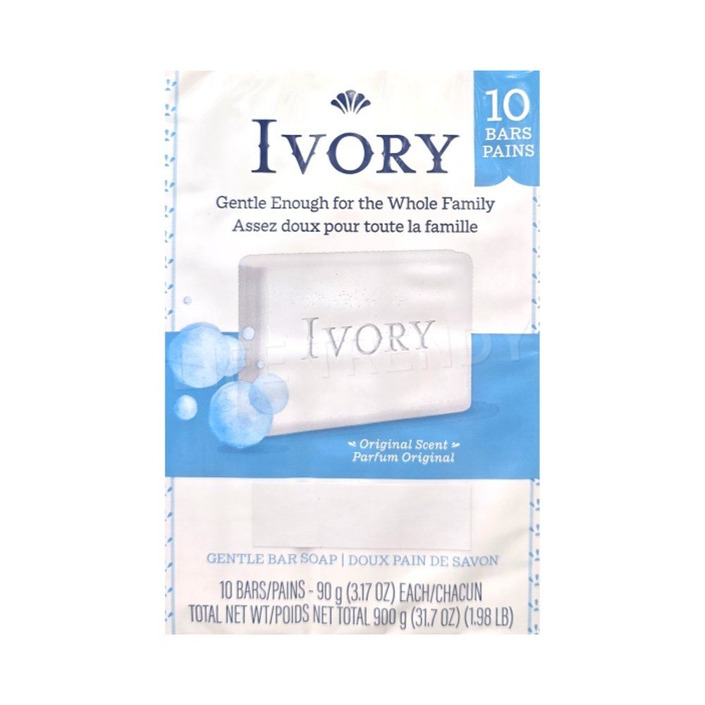 IVORY 아이보리 젠틀 오리지널 세수비누 90g 10개 천연성분