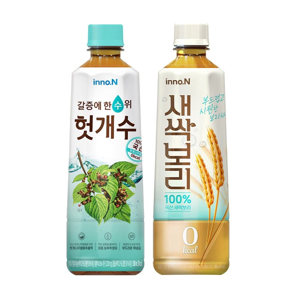 헛개수 500ml x 20개 + 새싹보리차 500ml x 24개 / 보리차 차음료 제로칼로리