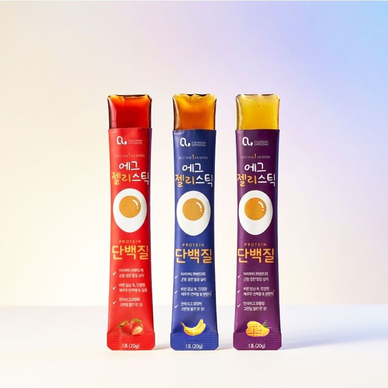 [롯데온] 에그젤리스틱 3종 단백질젤리 프로틴 20g 1박스 (7,990원/무료)