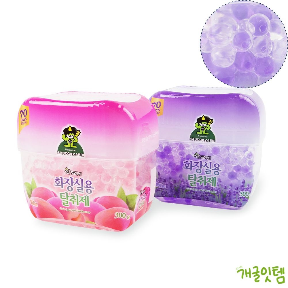 [오늘출발] 개굴잇템 산도깨비 화장실용 탈취제 300G 화장실냄새 화장실용탈취제 겔타입탈취제