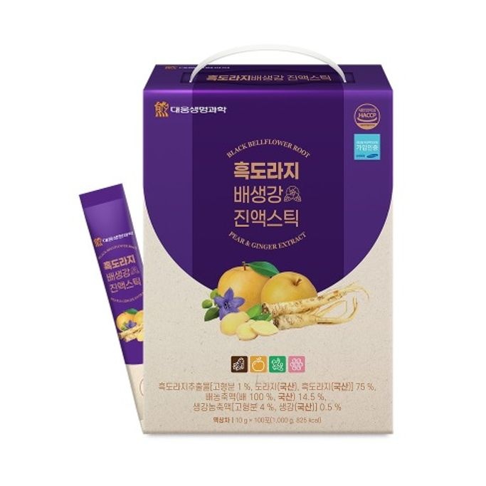 [오늘출발] [온누리상품] 대웅생명과학 대웅 - 흑도라지배생강 진액스틱 10g x 100포