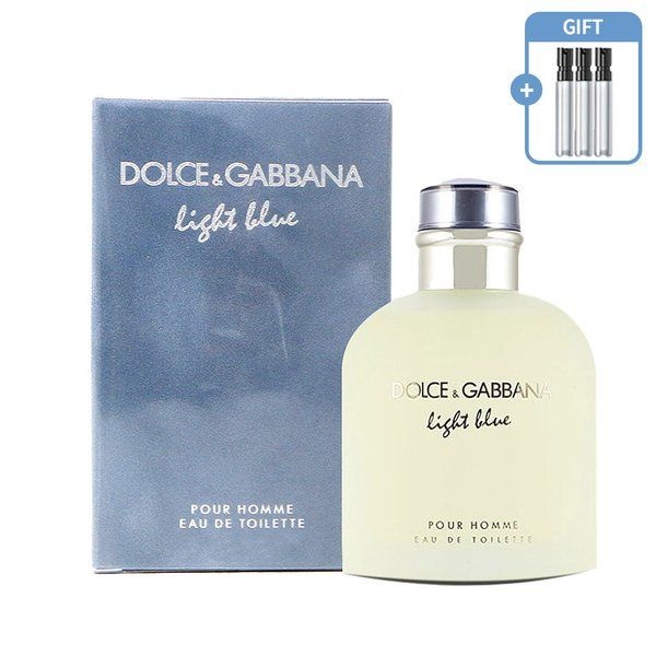 테온셀 돌체앤가바나 향수 라이트블루 뿌르옴므 EDT 75ml + 앰플3종