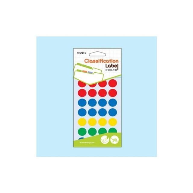 분류용견출지 20-3006A 멀티칼라(지름19 12장)