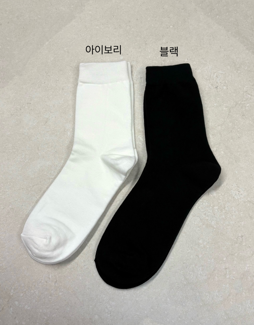 [백살공주] 장목 무지양말 5종 세트 (남성양말,여성양말)