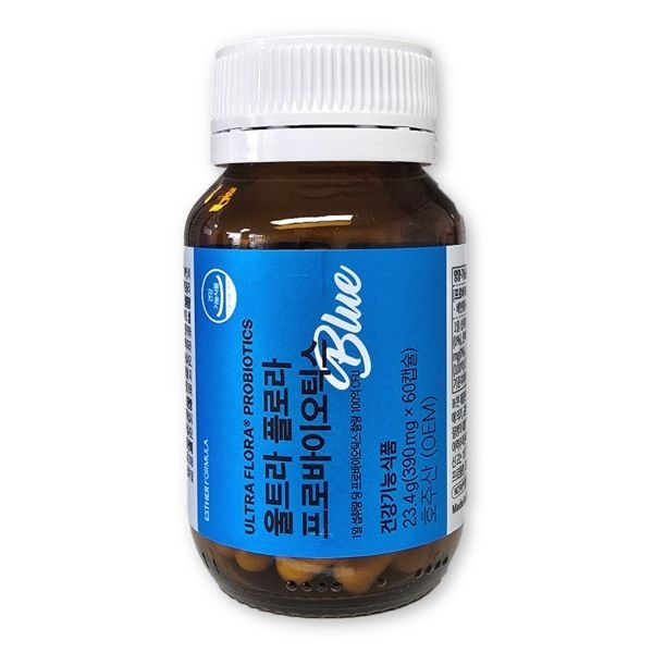 여에스더 유산균 블루 390mg X 60캡슐 1병 에스더포뮬러 울트라 플로라 프로바이오틱스 552754
