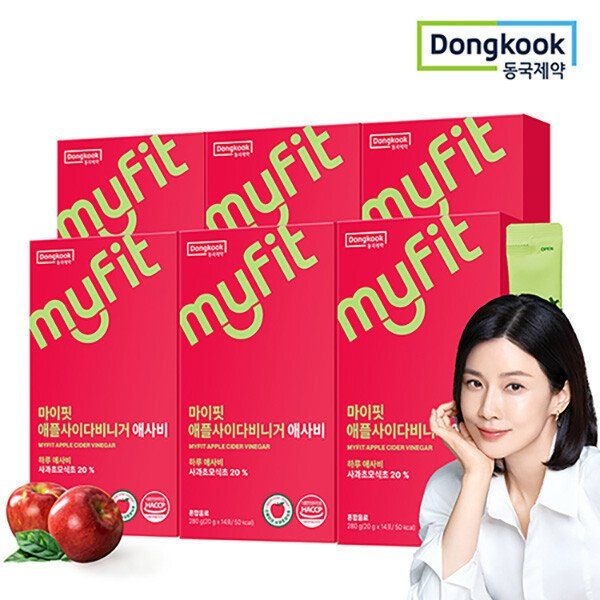 동국제약 동국제약 마이핏 애플사이다비니거 애사비 14포 6박스 /리뷰이벤트100% 증정 552463