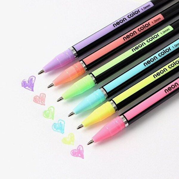 반짝이젤펜 네온 1.0mm 컬러펜 36색세트-WEB21DC