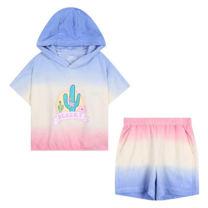 [NBA KIDS]여아 데저트 그라데이션 후디 쇼츠 세트 K232ST610P28_DJ