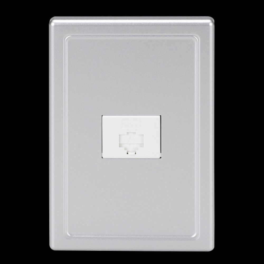 전화 단자함 커버 벽면 부착형 1개용 8P실버
