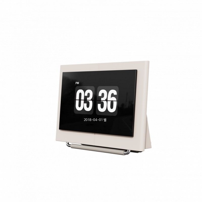 [해외] 레트로 무선 블루투스 스피커 탁상시계 인테리어용품 고출력 분위기 조명 달력 기능 선물용 추천 20W 가성비