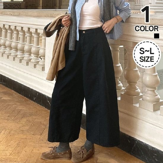 [안녕윤수야] 블랙소버린 플레어 9부팬츠