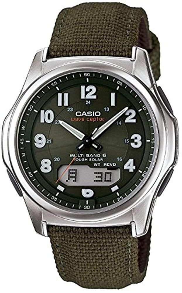 [해외] Casio 남성용 웨이브셉터 솔라 멀티밴드 6 시계 일본 수입 WVA-M630B-3AJF [호환]