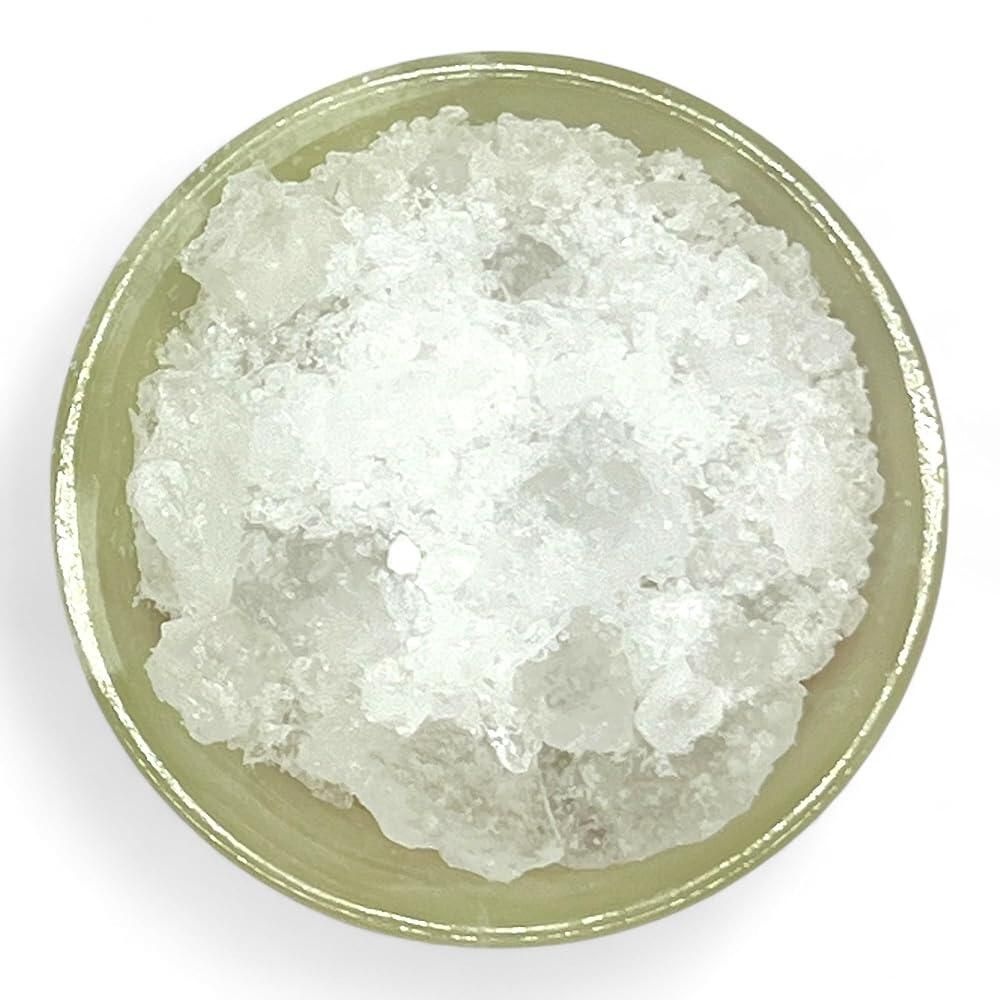 Pachamama Essentials 명반 크러시드 석 - 화이트 크리스탈 락 Piedra De Alumbre Triturado 내추럴 데오도란트 땀 억제제 226.8g8온스 [호환]