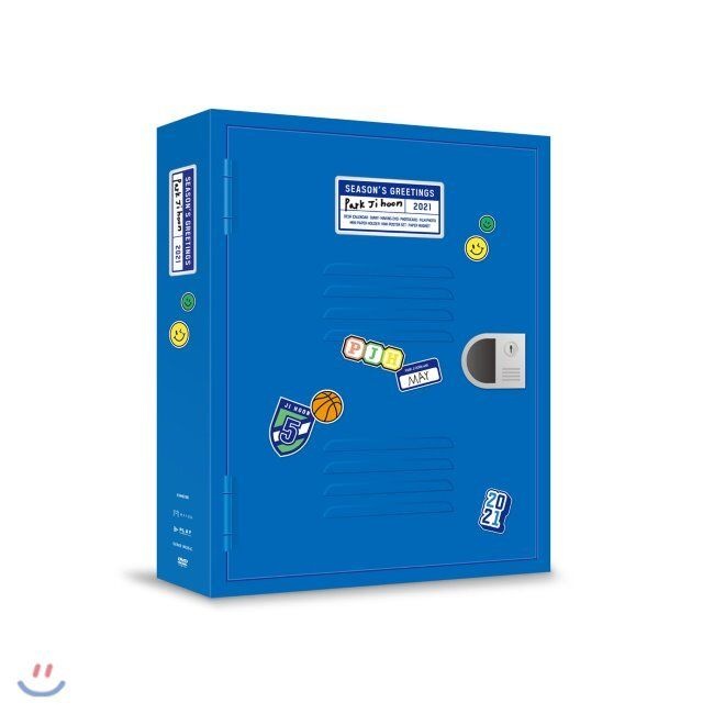 지니뮤직(genie) 박지훈 2021 시즌그리팅 - 탁상용 캘린더 + 다이어리 + DVD + 학생증 + 포토카드 세트 + 미니 종이홀더 & 포스터 세트 +