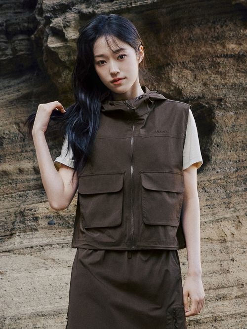 알레스카 ALASKA 여성 경량 나일론스판 후드 베스트_PAG2VP2420 PAG2VP2420 749952