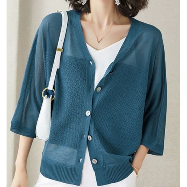 [렐라웨어] 쿨링 선케어 6COLOR 여름 니트 가디건