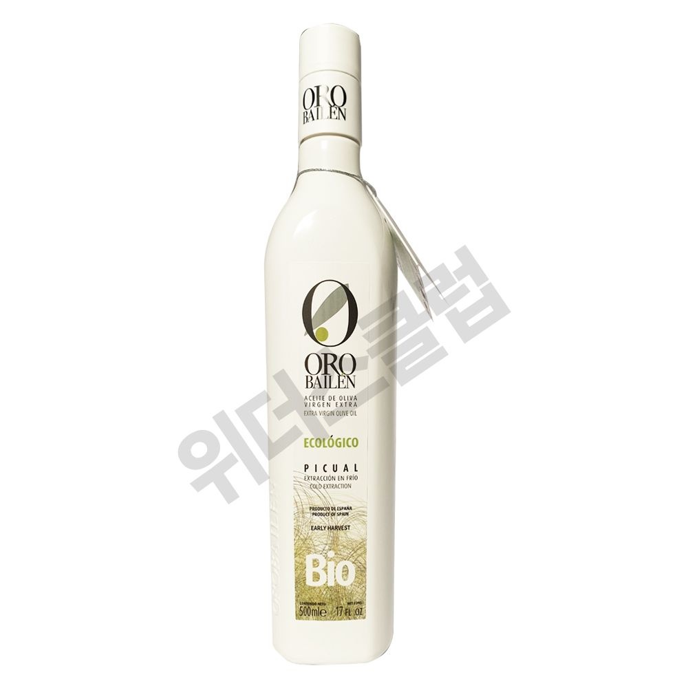 오로바일렌 엑스트라버진 바이오 피쿠알 올리브오일 500ml 1병