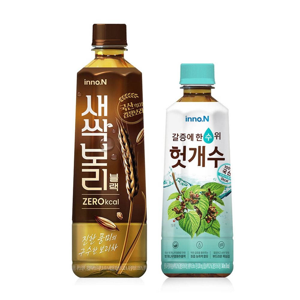 헛개수 340ml x 20개 + 새싹보리블랙차 500ml x 24개 / 보리차 차음료 제로칼로리