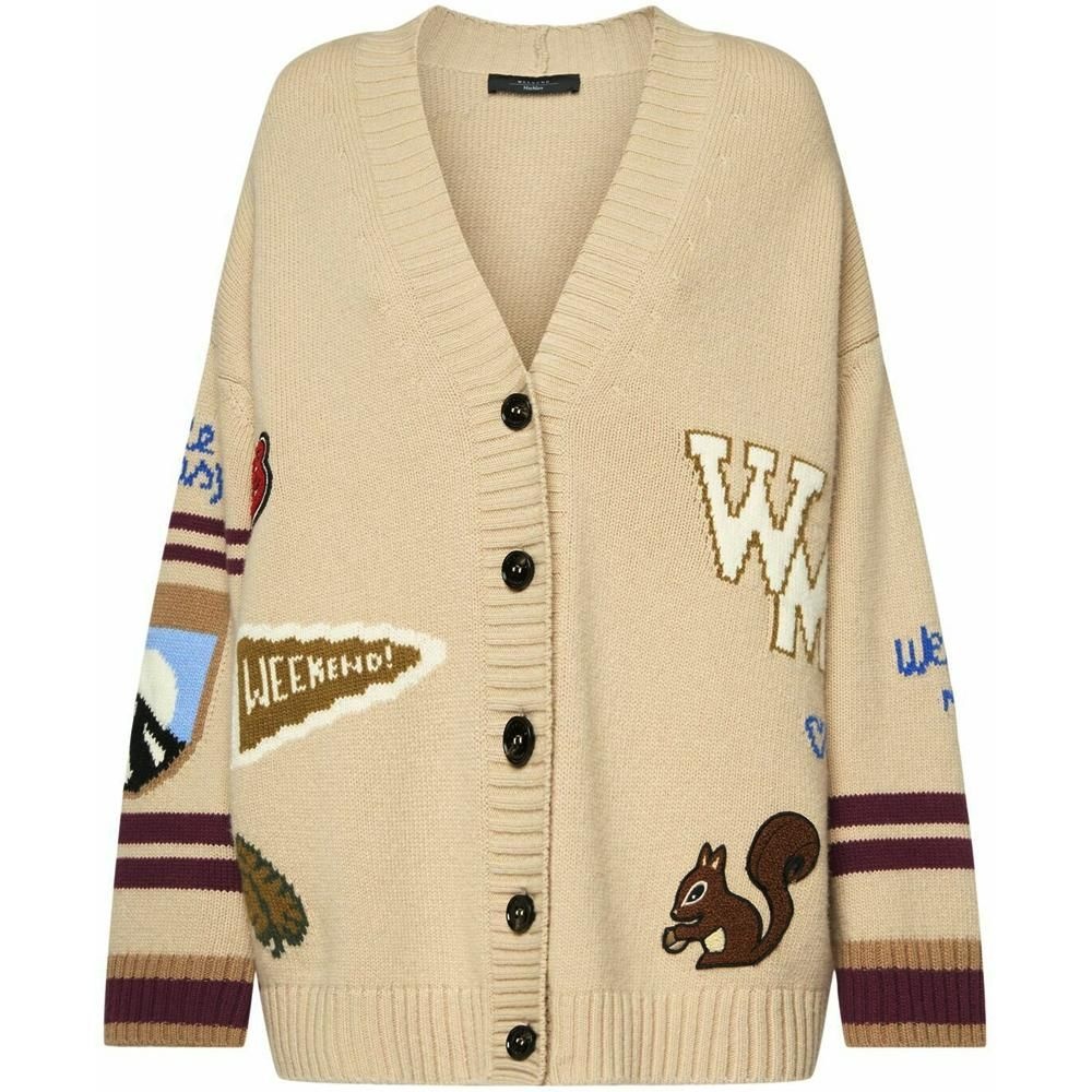 막스마라 24FW 카이로 브이넥 가디건 베이지 2425346052 001