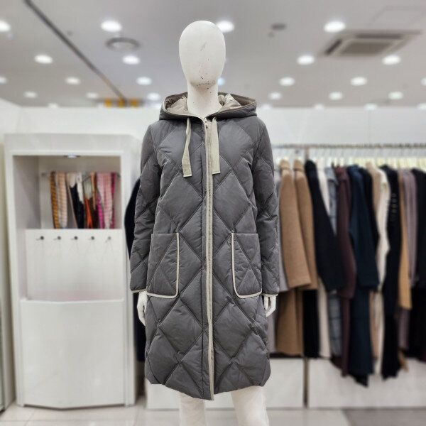 조이너스 [모다아울렛][조이너스]여성 브랜드 23동 오리털 후드 누빔 롱 패딩 점퍼 코트DW1WIH0290_US 울산점