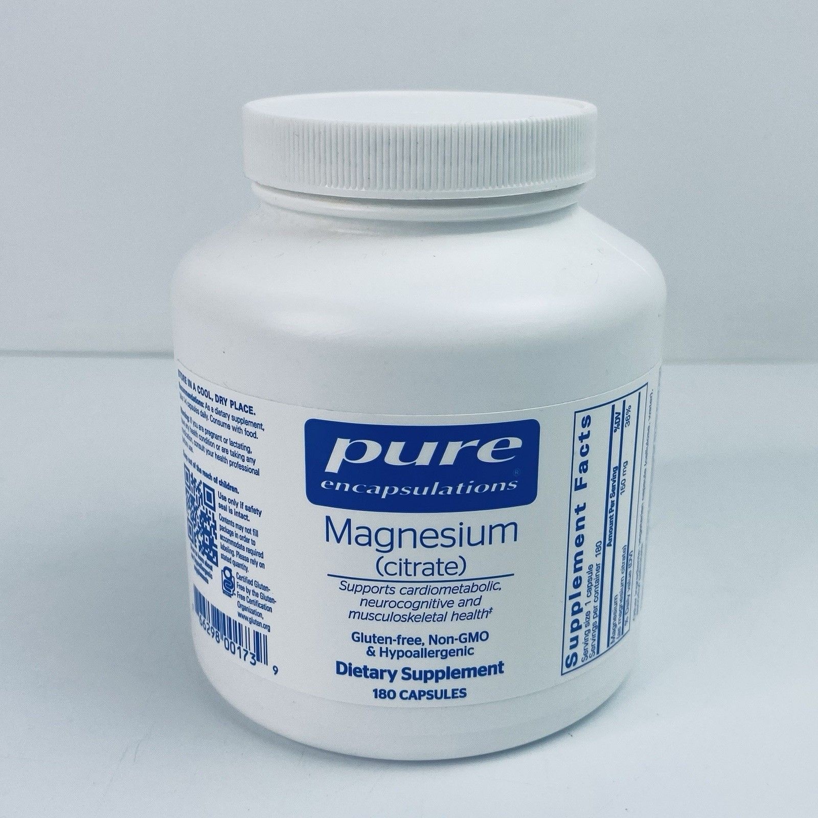 Pure Encapsulations 퓨어 엔캡슐레이션 • 마그네슘 시트레이트 180정 보충제 150mg 신제품 *필독 137316