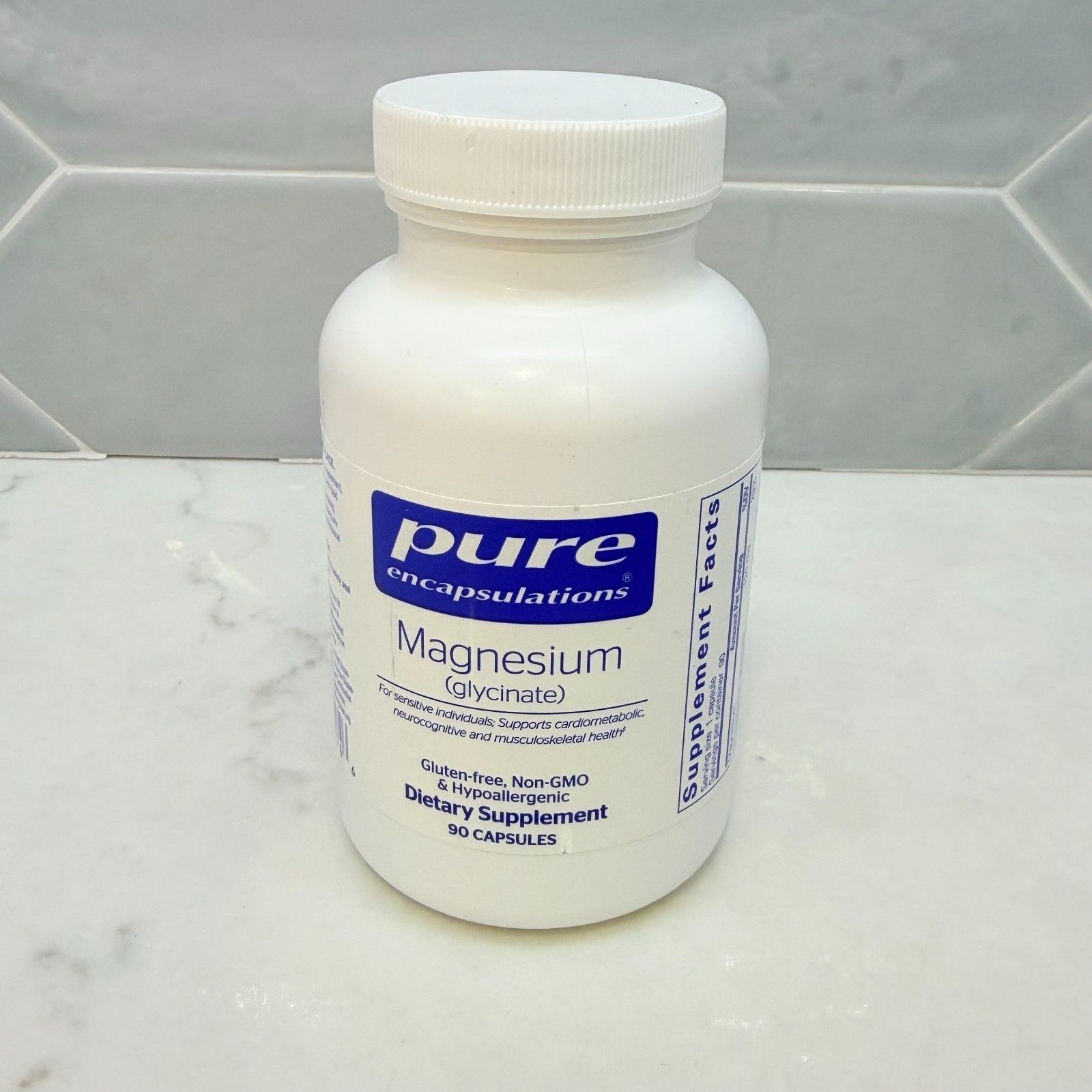 Pure Encapsulations 퓨어 엔캡슐레이션스 마그네슘 글리시네이트 90캡슐 보충제 글루텐 프리 628 137492