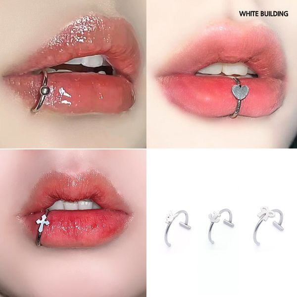 화이트빌딩 화이트빌딩 [하프클럽]입찌 코찌 귀찌 입술링 입술 피어싱 페이크피어싱 입술찌 입찌 립커프