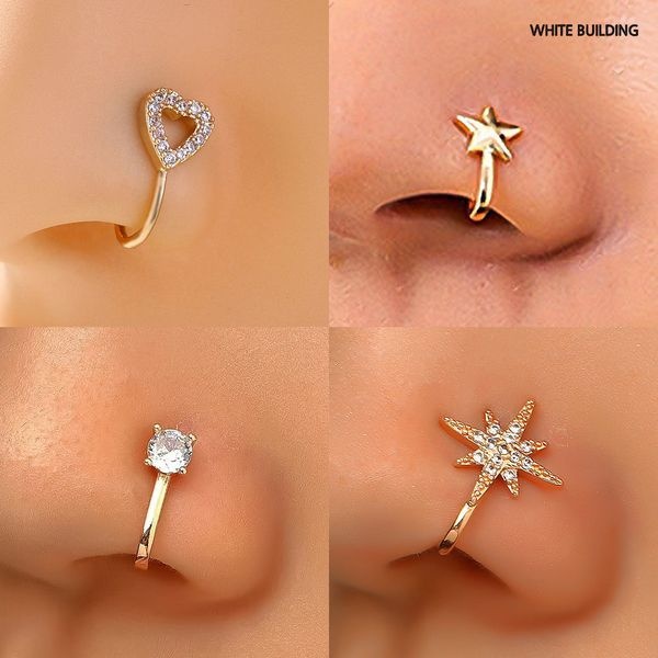 화이트빌딩 화이트빌딩 [하프클럽]입찌 입술찌 링 코찌 페이크 가짜 입술피어싱 귀찌 립커프 코피어싱링