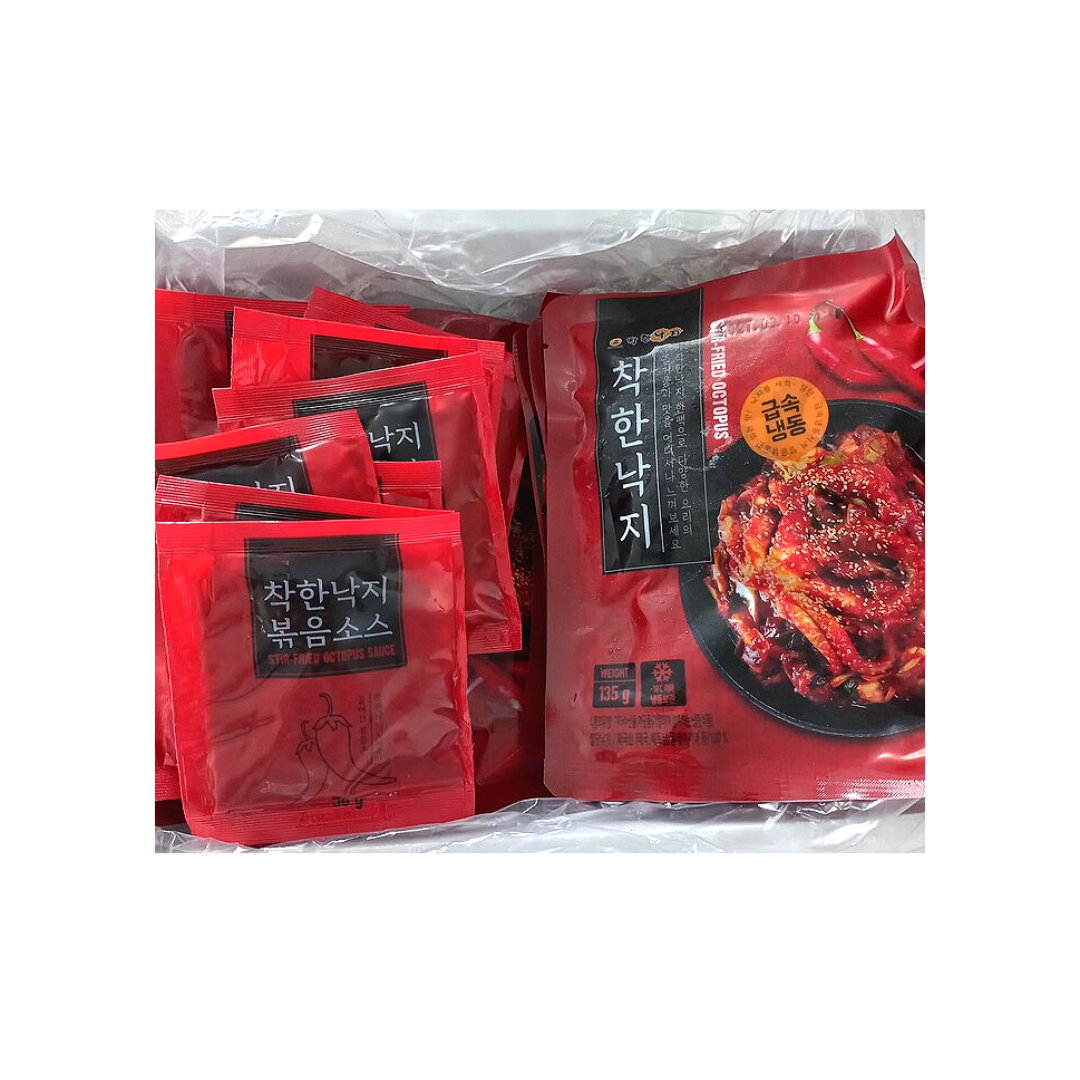 엠엔엠씨 엠엔엠씨 착한낙지 세트 낙지 135g + 양념50g 12개