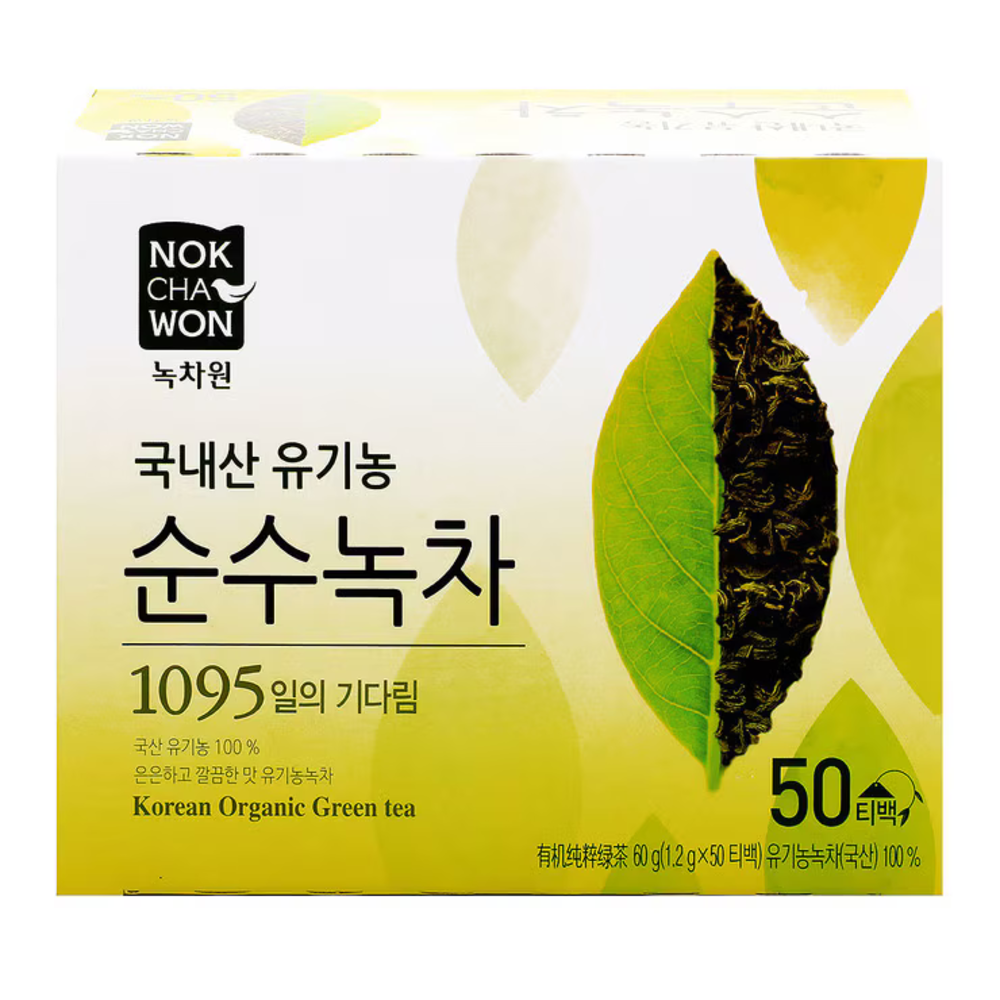 녹차원 국내산 유기농 순수녹차 50티백 x 4개 200티백