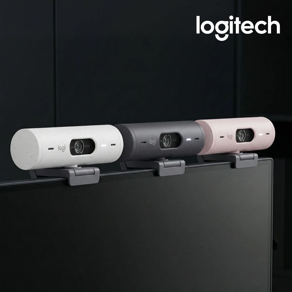 로지텍 (국내정품) 로지텍 BRIO 500 웹캠 3컬러 FHD 1080p 자동광원보정 오토프레이밍 화상회의 재택근무