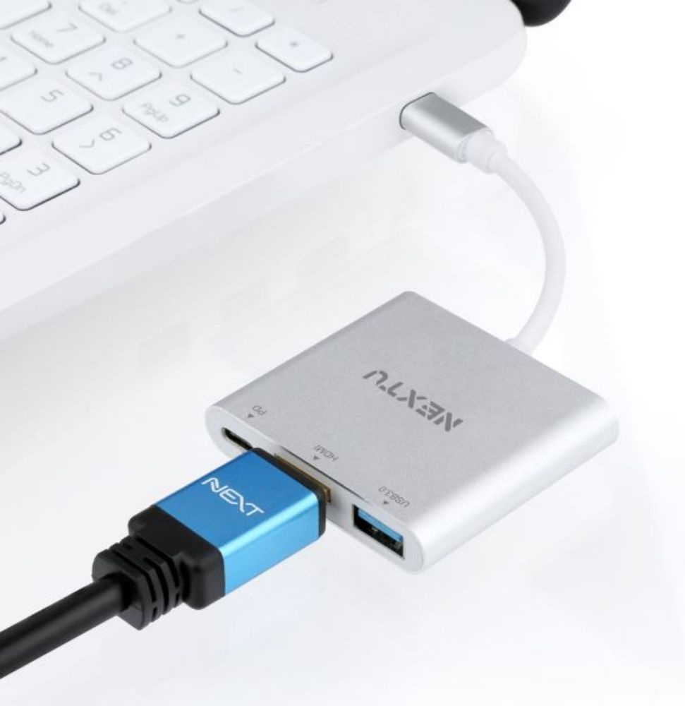 4K 60Hz USB C타입 to HDMI 컨버터 변환젠더 DEX PD 노트북 듀얼모니터 확장 미러링케이블 핸드폰 TV연결